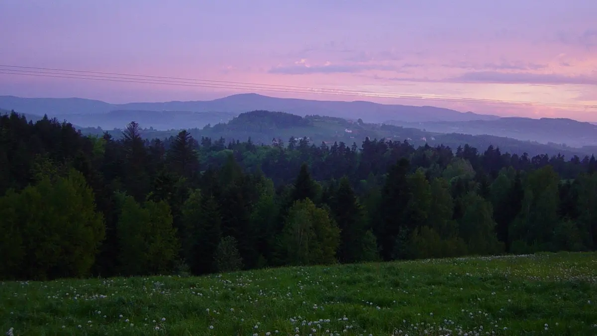 Zachód słońca w Wytrzyszczce
